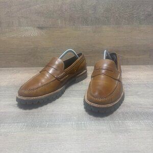 Cole Haan Pincy Tan Leather Penny Loafers Men's Size 10.5